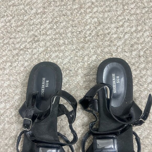 Ros Hommerson Vintage Sandal Heel black size 12 - Picture 3 of 10